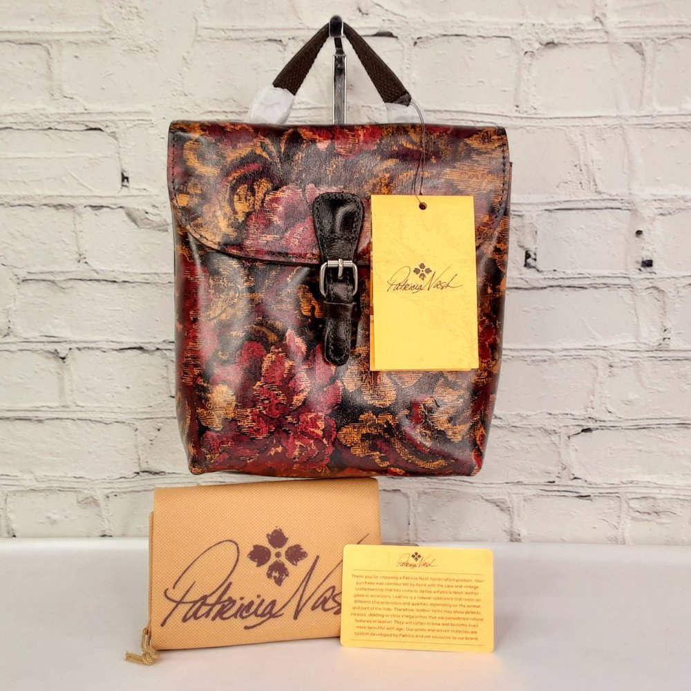 'PATRICIA NASH' 'VATONI'  BAG CONVERTIBLE LEATHER BACKPACK - Picture 16 of 16